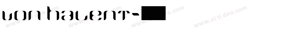 Von Halent字体转换